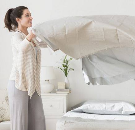 Особенности ухода за постельным бельем из хлопка-сатина